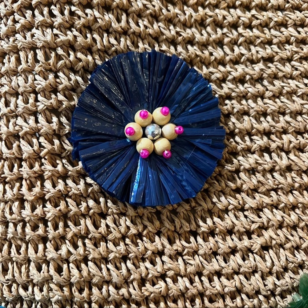 Jessica Simpson St. Pete Straw Tote - Toast Blue - Picture 5 of 12